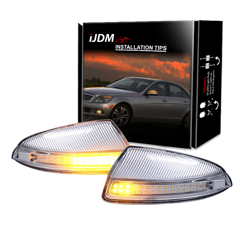 Signal Panel Orange - 2Pc Pemasangan Lampu Sinyal Belok Cermin