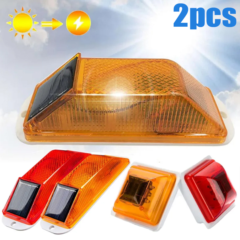 Sos Light Strobe - Lampu sorot LED peringatan tenaga surya,
