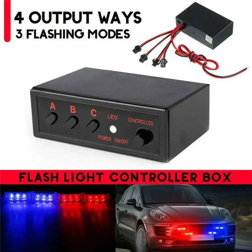 Sos Light Strobe - Lampu Flash strobo LED 4 cara,