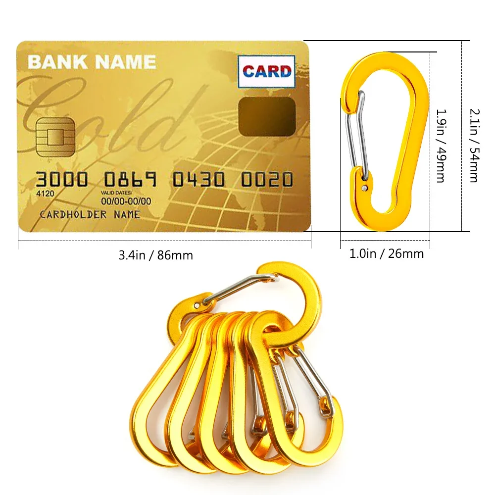 6/12 buah klip karabiner Set t - Fishing Kit Compact ulasan dan harga
